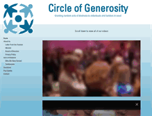 Tablet Screenshot of circleofgenerosity.net